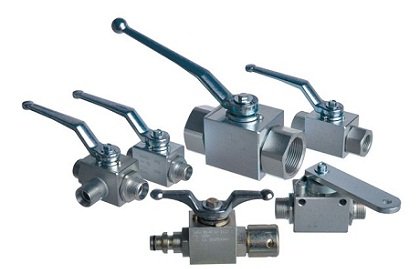 Hydraulic ball valves, industrial valves