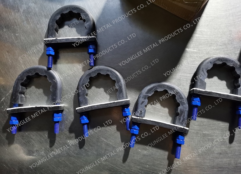 Rubber Coated U bolts U Bolt with rubber sleeve Insulated U bolt pipe clampsChina factory