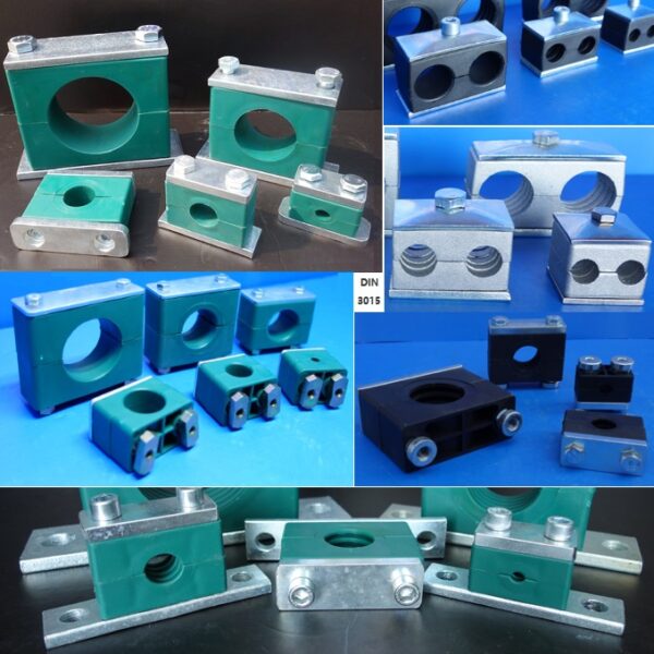 DIN 3015 hydraulic pipe clamps, hydraulic tube clamp, Plastic pipe clamps