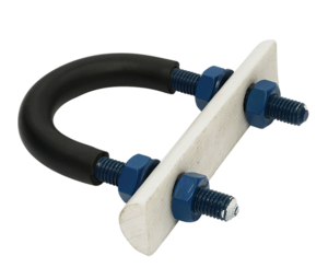 Rubber insulated U bolt with I-rod