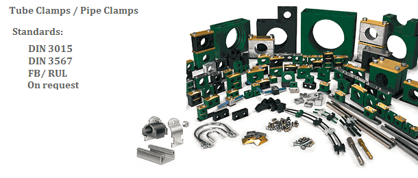 hydrauic pipe, tube, hose clamps